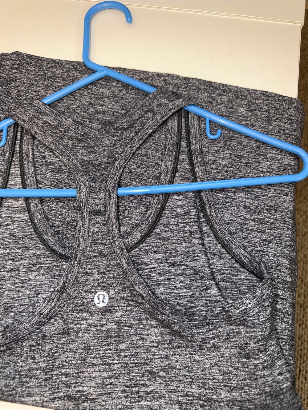 lululemon athletica Heathered Charcoal Gray Racerback Tank - Picture 7 of 7